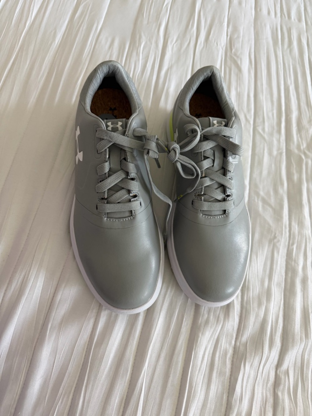 Under Armour Performance SL Golf Shoes Grey/Green Womens 7